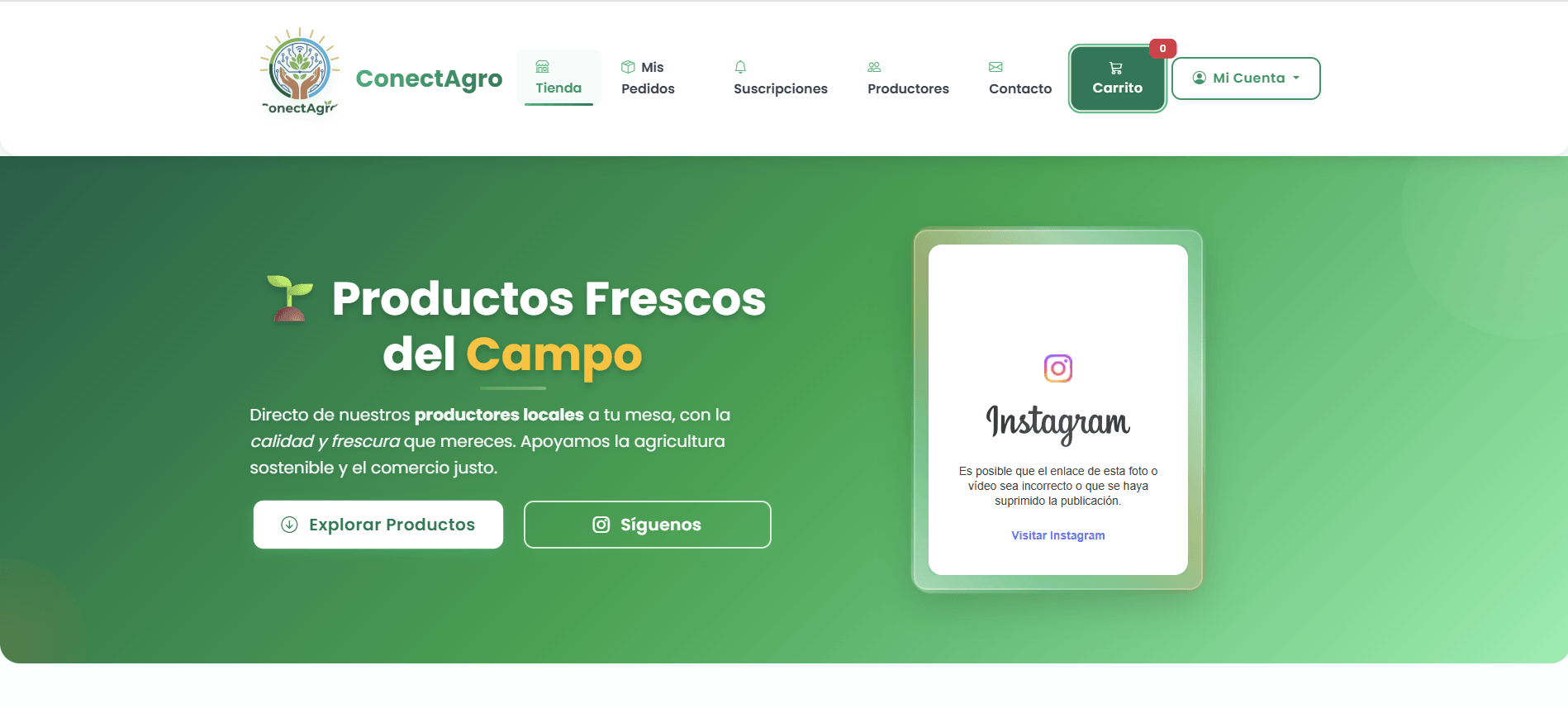 ConectAgro - Home